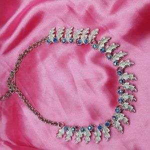 Beautiful silver statement with blue stones